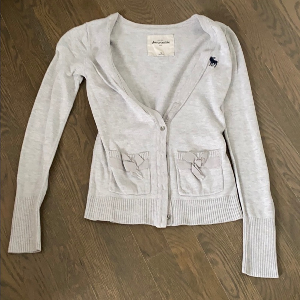 Abercrombie Kids Gray Cardigan Size XL